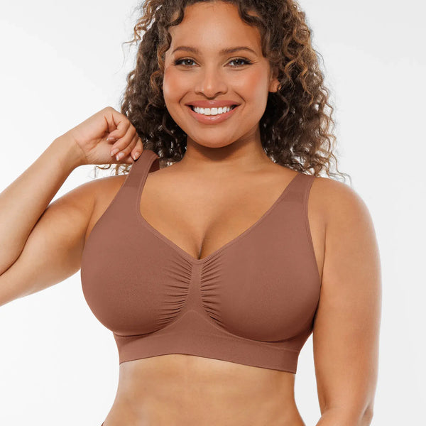Soutien-gorge quotidien sans armatures à larges bretelles