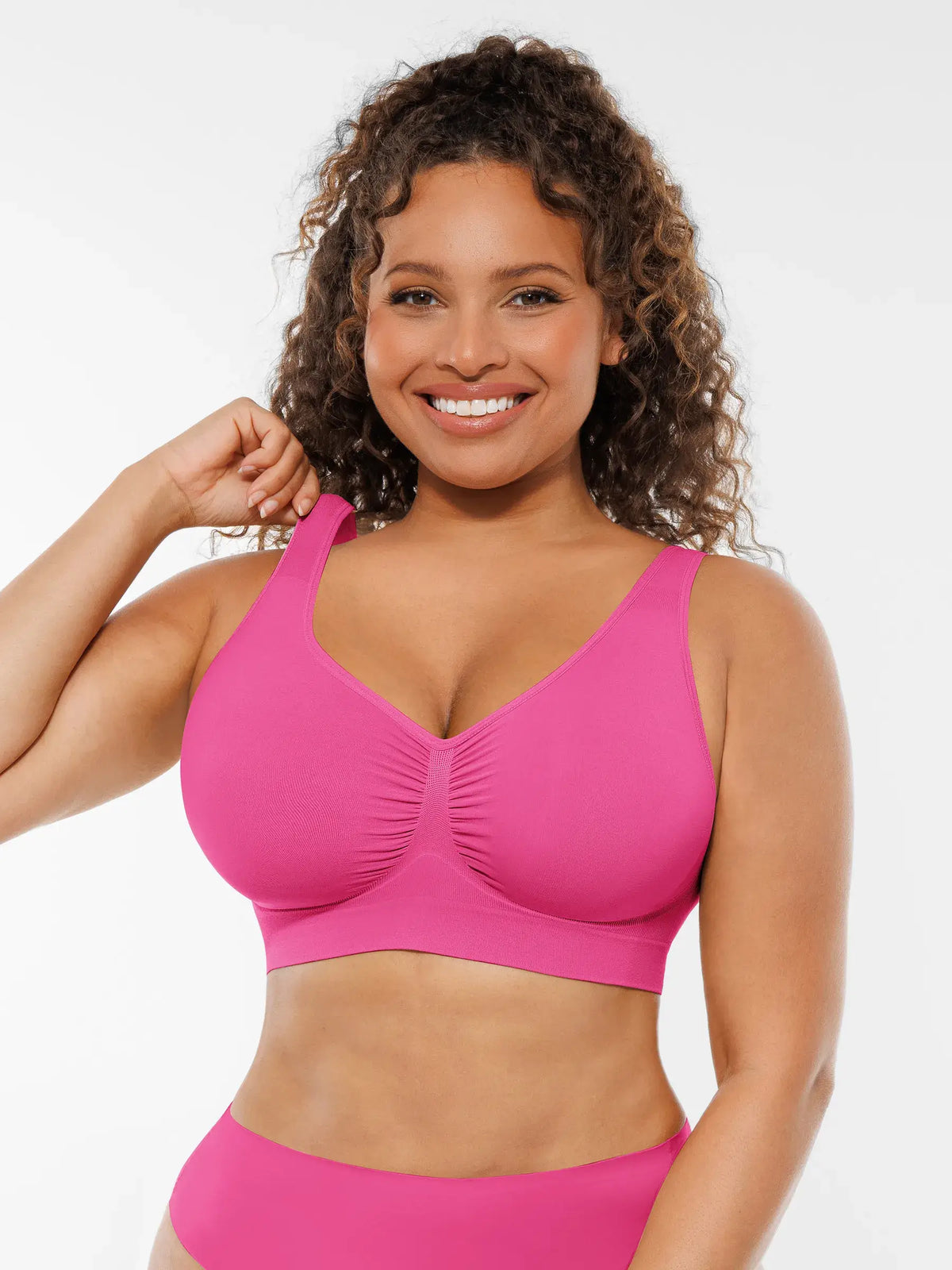 Soutien-gorge quotidien sans armatures à larges bretelles