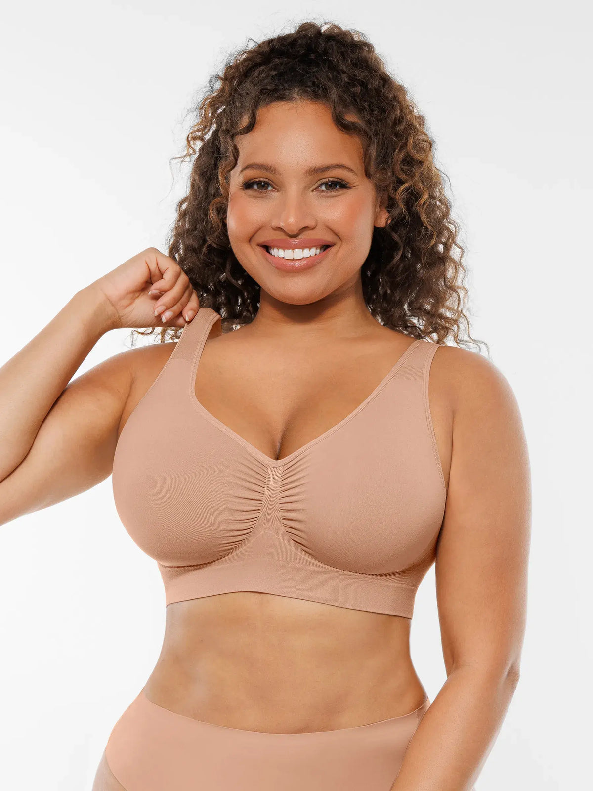 Soutien-gorge quotidien sans armatures à larges bretelles