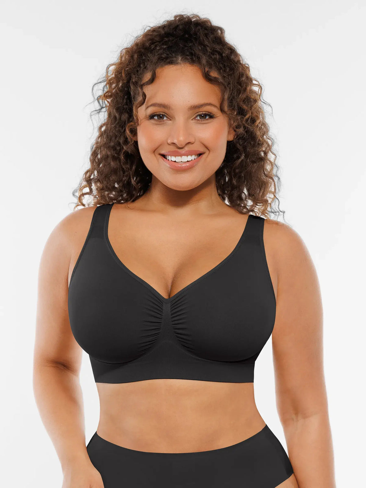 Soutien-gorge quotidien sans armatures à larges bretelles